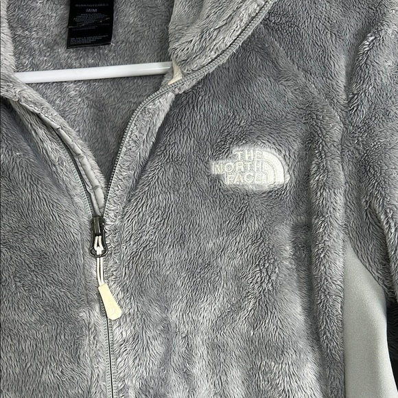 The North Face Gray Teddy Jacket Plush Fleece Cozy M - Picture 4 of 9